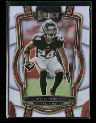 2022 Panini Select - Club Level A.J. Terrell #296 Silver Prizm Falcons - Image 1 of 2
