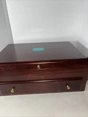 Reed & Barton  Silverware Flatware Chest + Drawer Made in Eureka USA - Image 1 of 4