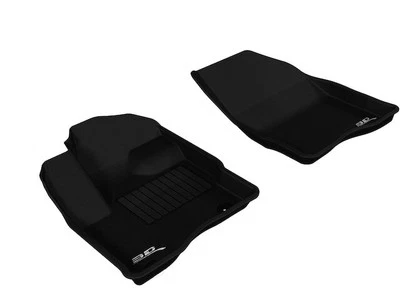 Front Floor Mat Set For 10-19 Ford Taurus TF21H7 KAGU Floor Mat -- Black; 2 pc. - Изображение 1 из 2