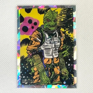 2023 Topps Chrome Star Wars Galaxy Bossk DVBH-6 Atomic Refractor /150 - Picture 1 of 8