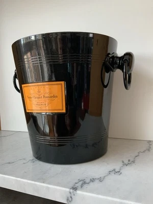 Veuve Clicquot  Champagner Kühler Ice Bucket Metal Black Vintage Sektkühler Top - Bild 1 von 4