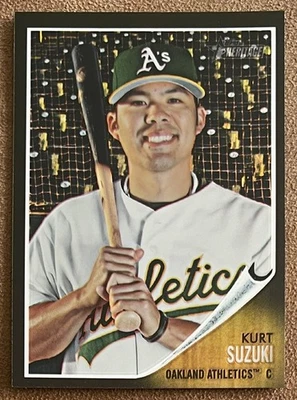 Topps Heritage 2011 cromo refractor negro #C33 Kurt Suzuki/62 Athletics A's SP Foto 1 de 2