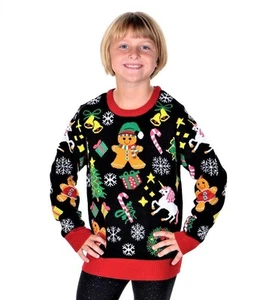 KESIS Kids Ugly Christmas Sweater - Funny Holiday Pullover for Boys & Girls - Picture 1 of 8