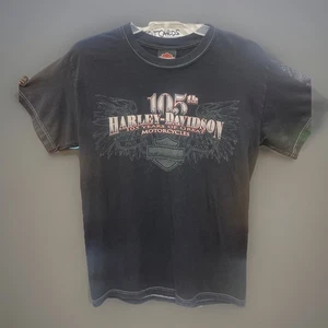 Harley Davidson 105th Year Pueblo Co Outpost Black Shirt Size S - Bild 1 von 8