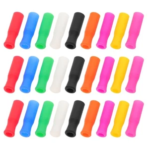 54 Pcs Silicone Replacement Straw Tips Reusable Sleeves for Tumblers - Picture 1 of 12