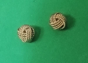 Vintage Tiffany & Co. Sterling Knoten Ohrstecker. 3/8" x 3/8" - Bild 1 von 3