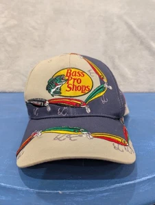 Bass Pro Shop Logo And Lures Hat Adjustable - Picture 1 of 4