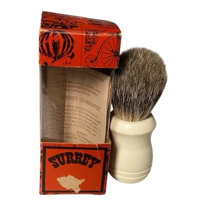 Spazzola da barba vintage SURREY per capelli di cinghiale in scatola originale - NOS NUOVA! - Foto 1 di 8