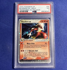 Pokemon Blaziken EX Holo Card 89/95 - Magma Vs Aqua PSA NM-MT 7 - Picture 1 of 5