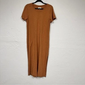 Mate Orange Kurzarm T-Shirt Midikleid Damen L Freizeit Strand klassisch - Bild 1 von 7