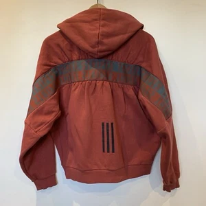 Adidas Sweatshirt Women's Size Small Oversized Red W Mhs Word Hd Print GF6986 - Picture 1 of 18