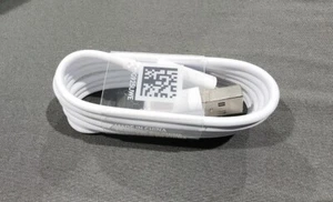 OEM Samsung Galaxy Micro USB 3Ft Fast Charging Data Cable Cord White Brand New - Picture 1 of 3