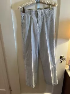 Pantaloni CLAIBORNE Youth blu e bianco cotone, con polsini taglia 12R PANTALONI REGULAR $36 - Foto 1 di 7