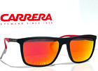 Neu CARRERA Sonnenbrille mattschwarz rot SPORT Rubingläser 8032/S 0003