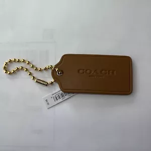 2,5" großer Coach Sattel braun Leder Schlüsselanhänger Taschenanhänger Schlüsselanhänger Hangtag Anhänger - Bild 1 von 2