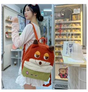 2024 Zootopia Fox Plush Backpack Cute large capacity school bag - Picture 1 of 4