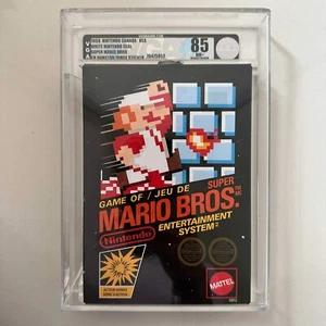 Super Mario Bros Nintendo NES ROUND SOQ Canadian Version Hangtab VGA 85 Q - Picture 1 of 2