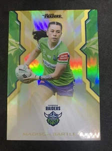 2025 NRL TRADERS NRLW GOLD PARALLEL MADISON BARTLETT RAIDERS #014/197 WG09 LOW # - Picture 1 of 3