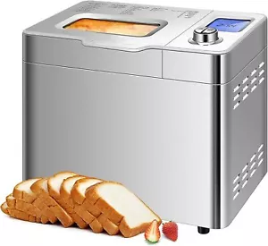 MEYKEY Bread Maker Machine for Home Baking – 25 Programmable Menus, Stainless... - Picture 1 of 5