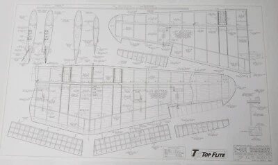 Top Flite **P-40E Warhawk Plans .60 Scale Model Aircraft Plans 64" Wingspan - Image 1 of 4