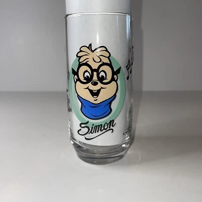 Винтажное стекло Alvin & the Chipmunks стекло Simon 1985 б/у в отличном состоянии - Изображение 1 из 4