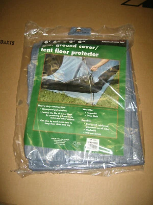 Texsport P.E. Ground Cover, Tent Floor Protector, Tarp, Tarpaulin, 6' 6"x6' 6" - Image 1 of 2