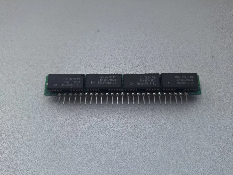 1024kB SIPP TI TMS4C1024D 120ns 8chip two sided rare Texas Instruments QTY:1 - Image 1 of 3