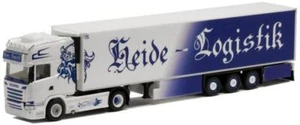 Herpa LKW Scania R 13 Topl./Aerop Kühl-KSZ Heide Logistik blau 944618 - Bild 1 von 1