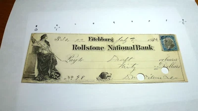 Fitchburg, MA., civil war monument,  1874, Maid staff sit, - Image 1 of 3