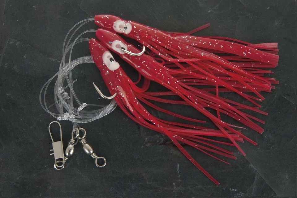 WESTLINE Sistema Polpo Rot-Glitter Impianto Perforazione Mare, Gancio 3/0 - Bild 1 von 1