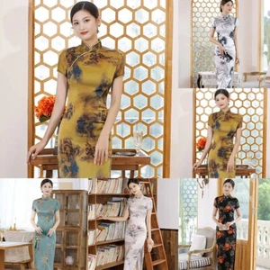 Appointments Cheongsam Female Slim Fit Smooth Button Up Chinese Traditional - Bild 1 von 47