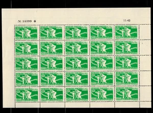 Feuille de 25 timbre de colonie française N° 60 N** MNH - Foto 1 di 1