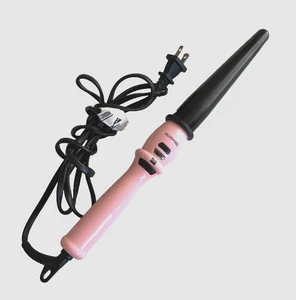 Rizador Rosa Enchufable 1" Turmalina Cerámica Cono Varita Rizadora G2-B7 - Imagen 1 de 3