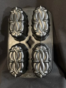 NORDIC WARE Mini Loaf Pan For 4 Braided Loaves or Celtic Knots 8 Cups 1.9 Liters - Picture 1 of 3