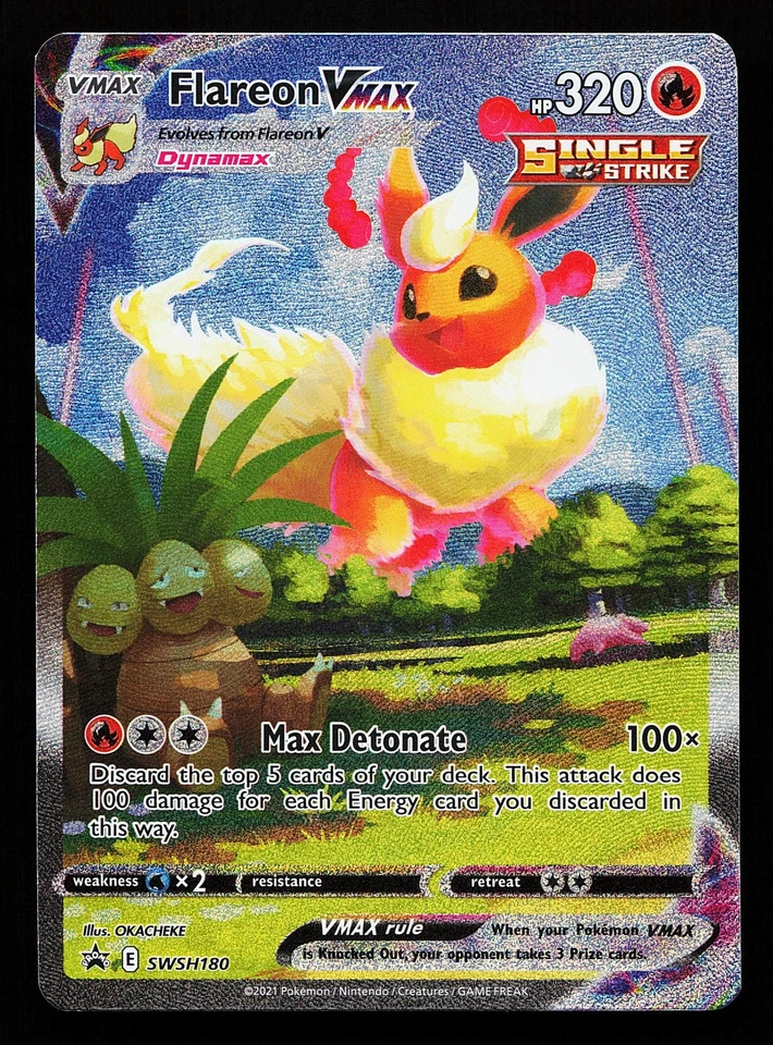 Flareon VMAX SWSH180 Sword & Shield Promo Pokémon Card - Image 1 of 2
