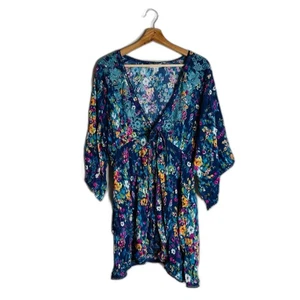 Sundance Kimono Style Dress Cover Up Boho Bohemian Embroidered pxs festival - Picture 1 of 11