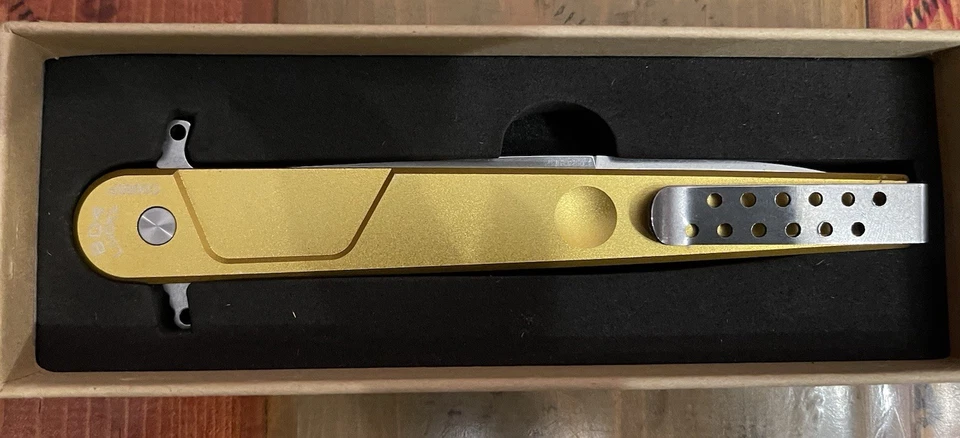 Navaja de bolsillo Extrema Ratio BD4 Lucky Stiletto Dagger Bohler N690 bronceada Foto 1 de 4