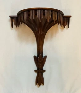 Theodore Alexander handgeschnitzte Mahagoni Wandleuchte Display Regal 14” x 11” x 6” - Bild 1 von 17