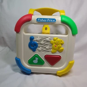 Lettore cassette culla primo tocco Fisher Price 1992 vintage RARO testato funzionante - Foto 1 di 17