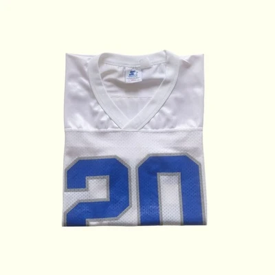 NFL DE COLECCIÓN AÑOS 90 DALLAS VAQUERO FÚTBOL AMERICANO DEION SANDERS CAMISETA DE FÚTBOL AMERICANO INICIAL 48 L Foto 1 de 4