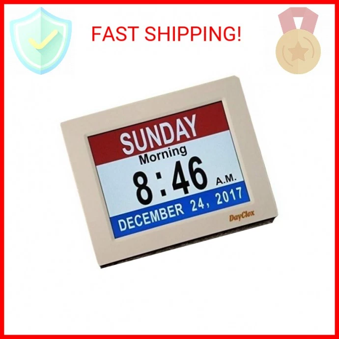 DayClox Pérdida de Memoria Calendario Digital Reloj de 5 Ciclos con Rojo Blanco y Azul o Negro Foto 1 de 2