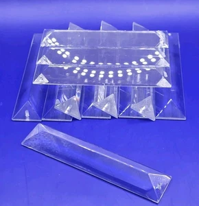 Lot of 30 Chandelier Triangular 4" Crystal Prisms One Hole - Picture 1 of 3