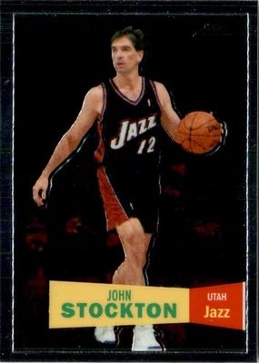 2007-08 Topps Chrome #98 John Stockton 1957-58 Variations Utah Jazz - Image 1 of 2