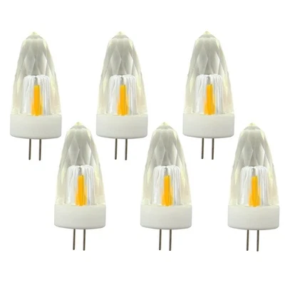 Lâmpada LED 6x G4 2 pinos B6 1505 2835 COB luzes de vidro cristal cônico - Imagem 1 de 4