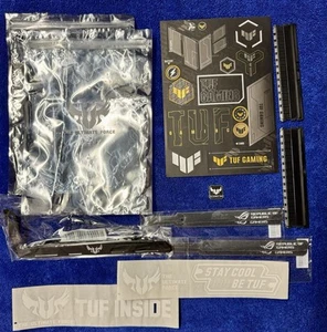 ASUS TUF ROG Bundle, GPU Bracket, Stickers, Memory Dust Cover, Straps - Afbeelding 1 van 5