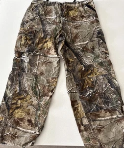 Pantaloni cargo vintage da parete uomo grandi 38-40 x 30 cargo vantaggio mimetici caccia USA - Foto 1 di 9