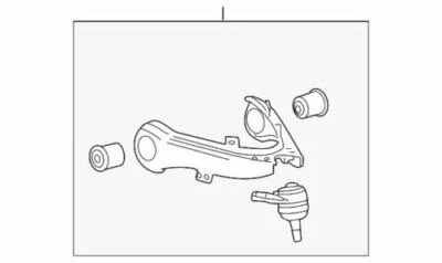 Genuine GM 2004-2012 Chevrolet GMC Colorado Canyon LT Upper Control Arm 15104111 - Image 1 of 2