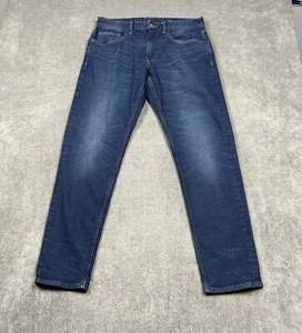 Pantalones de mezclilla Bonobos para hombre 32x32 azules lavado oscuro informales rectos elásticos - Imagen 1 de 10