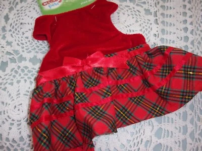Red Plaid CAT Dress Christmas new Petco O/S holiday xsmall dog - Image 1 of 2