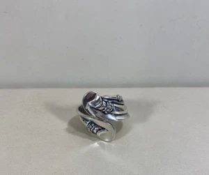 Sterling Silver Hilario Lopez Clamper Hinged Cuff Bracelet - Picture 1 of 10